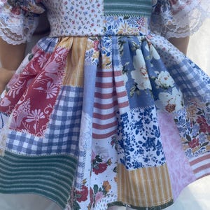 18 inch bohemian patchwork bohemian best seller fits girl American dolls clothes sleeves available in 14 inch 12 inch syblies bestseller