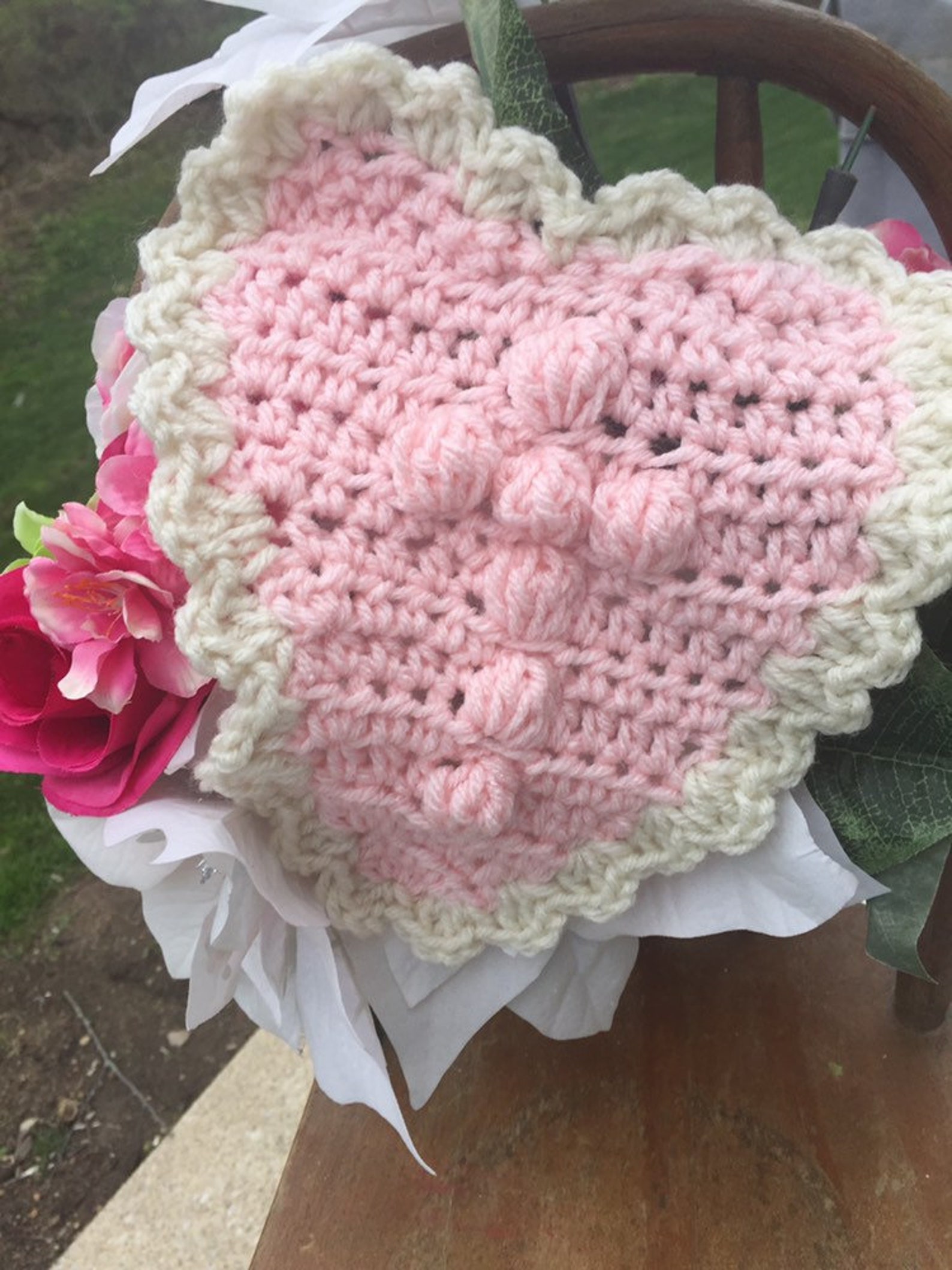 Heart crochet pattern Prayer Shawl Ministry Pocket Prayer Etsy