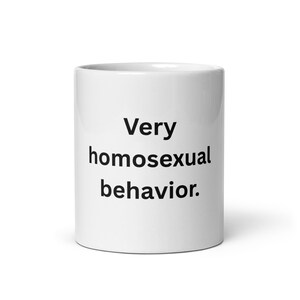 Sehr Queer-Behavior-Tasse – Lustige Queer-Kaffeetasse, minimales LGBT-Geschenk