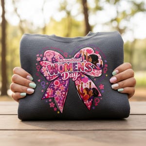 Women’s Day PNG design celebrating equality and female empowerment