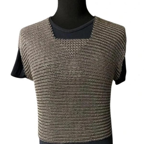 Aluminium Butted Chainmail Sleeveless Shirt Costume Armor Chainmail