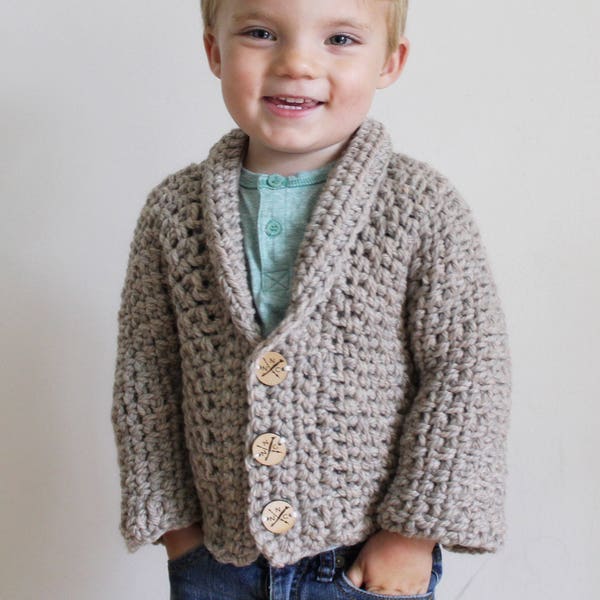 Crochet Pattern: The Kindle My Heart Cardigan sizes 3 months through Adult xxl shawl collar sweater timeless classic button down