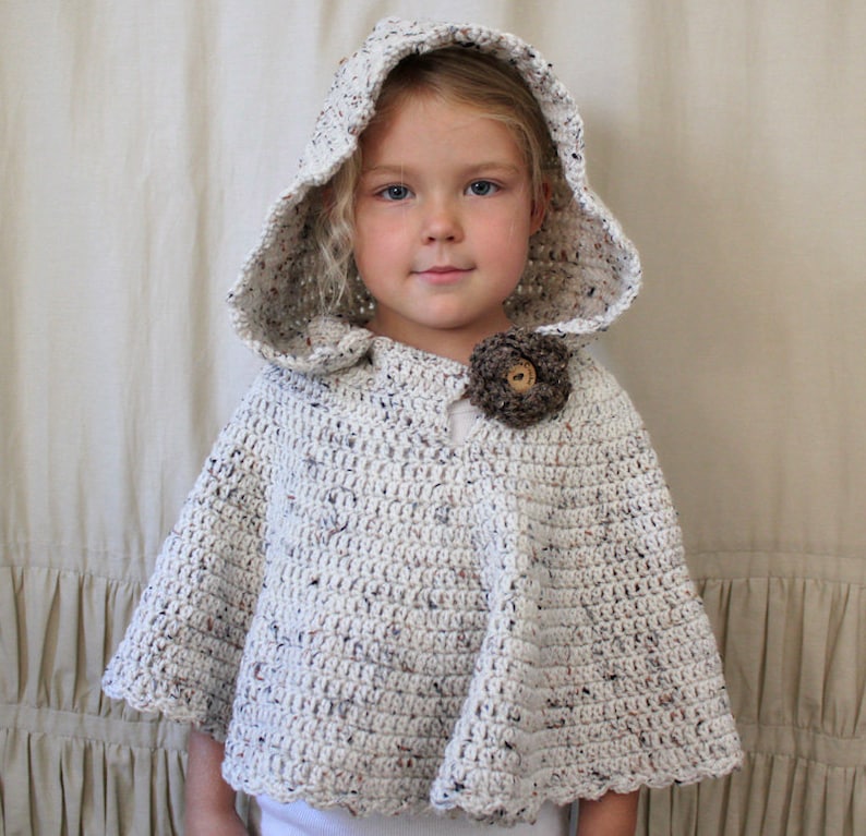 hooded crochet shawl