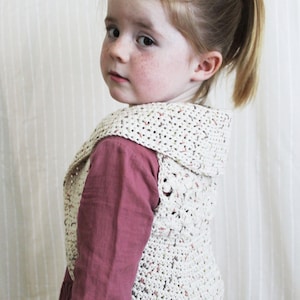 Crochet Pattern: The Summer Vest-3 Sizes Included Toddler, Child, Adult Small/Med-spring, daisy, flower, shrug, sleeveless