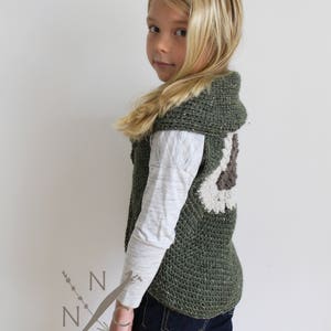 Crochet Pattern: The Clementine Shrug Vest Toddler, Child, & Adult Sm/Med. Sizes sunflower, mustard yellow, spring, fingerless image 4