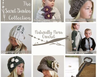 Instant Download 6 Pattern e-Book-The Secret Garden Collection