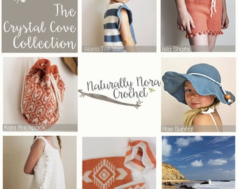 Instant Download 6 Pattern Collection-The Crystal Cove Collection