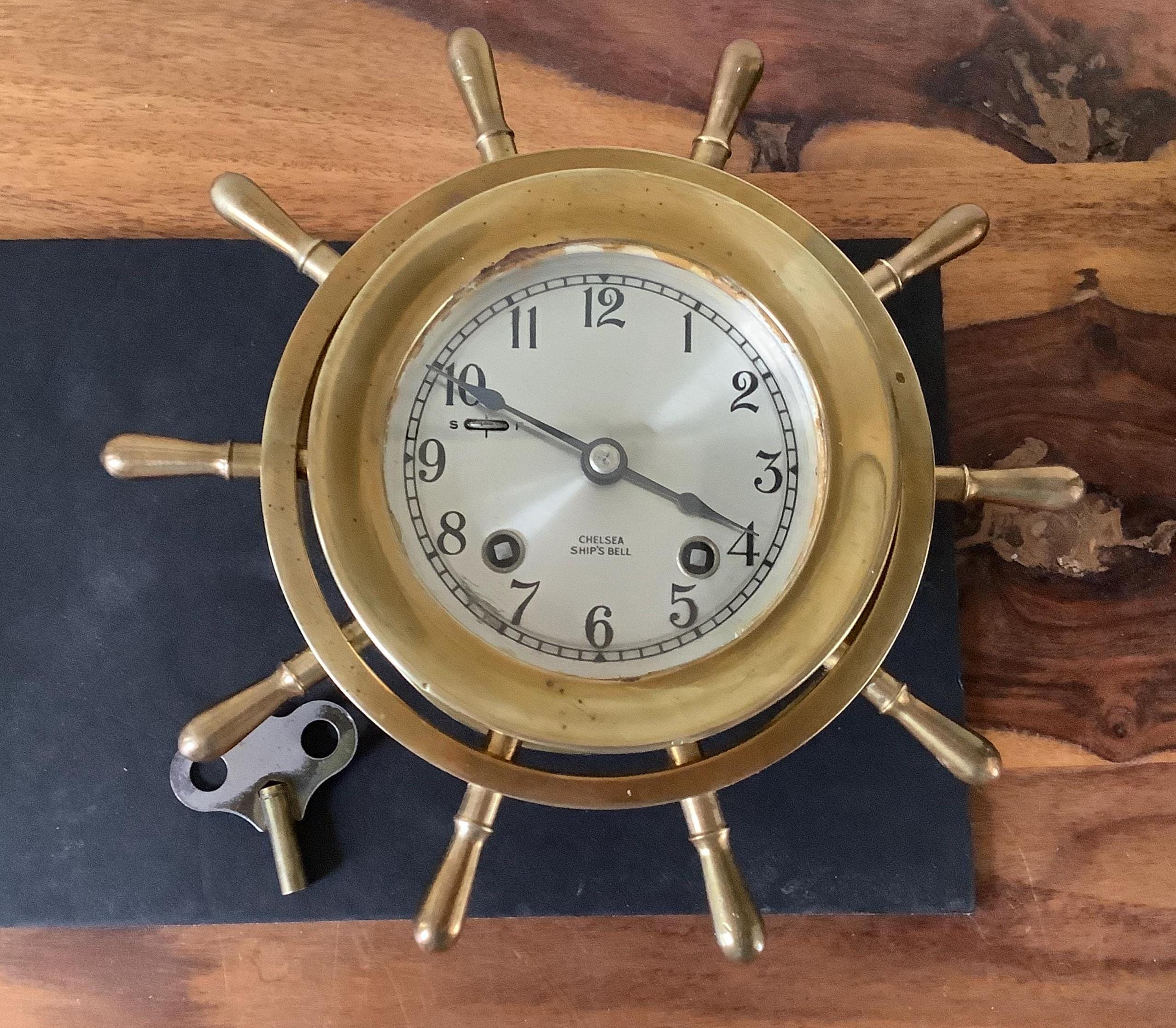 アンティーク 船舶時計 SHIP’S CLOCK 真鍮×木製 Amazon.co.jp: Nagina International 30.5 cm アンティーク
