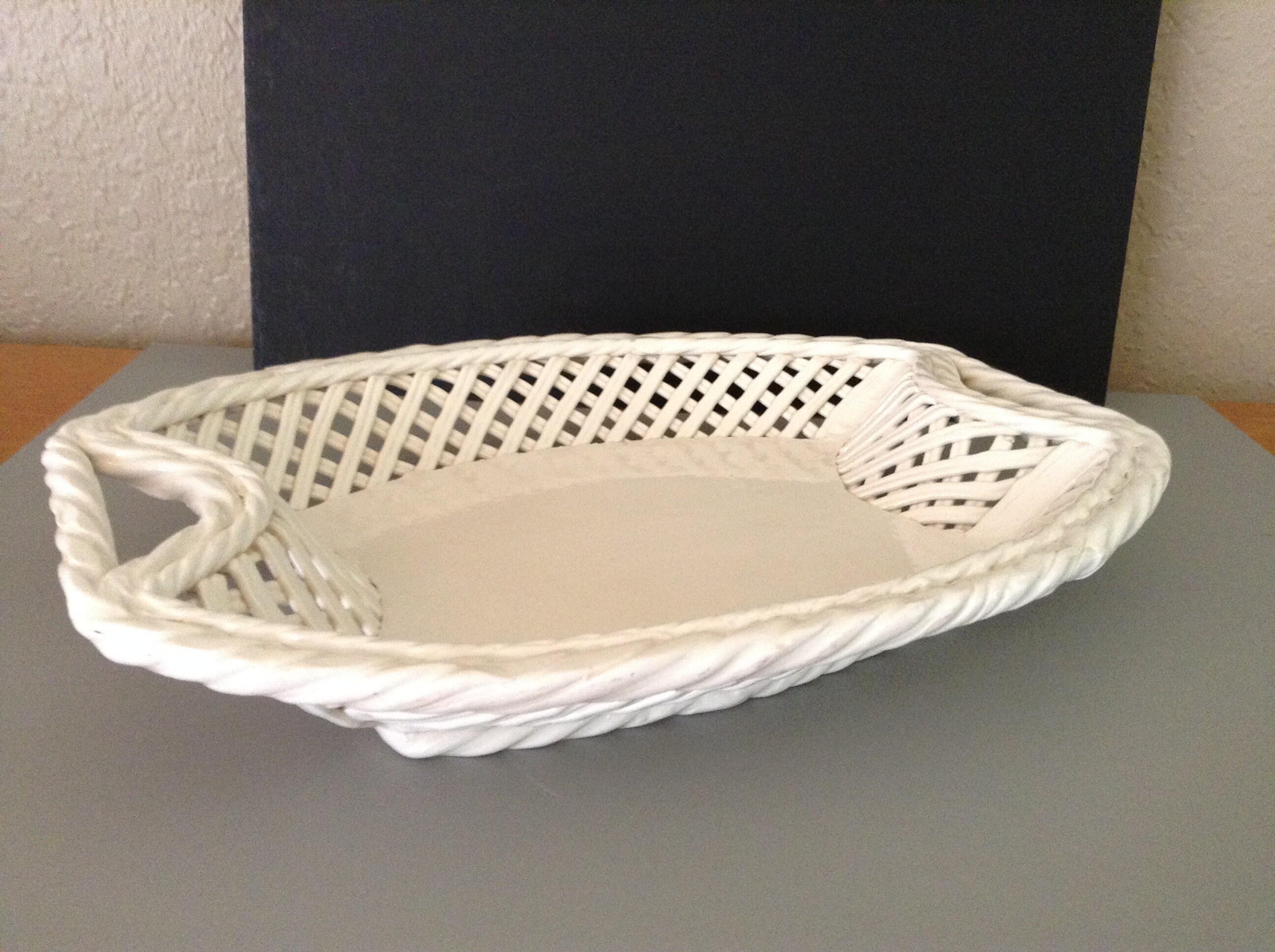 Vintage 2002 Berardos Glazed Antique White Ceramic Bread Etsy