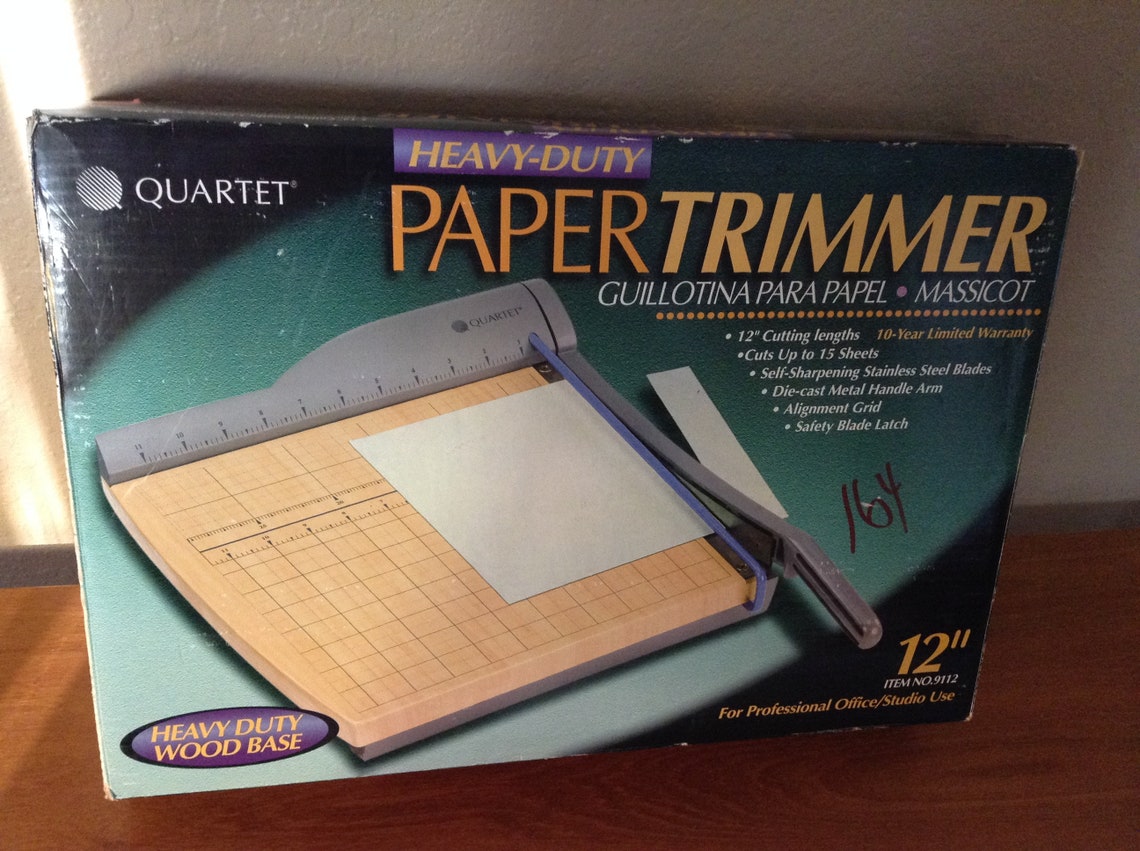 Heavy Duty Paper Trimmer/Cutter 12 Cut LengthQuartet Etsy