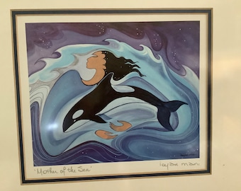 Loyan Mani (maxine Noel) Signed Print “mother of the Sea” Art Card