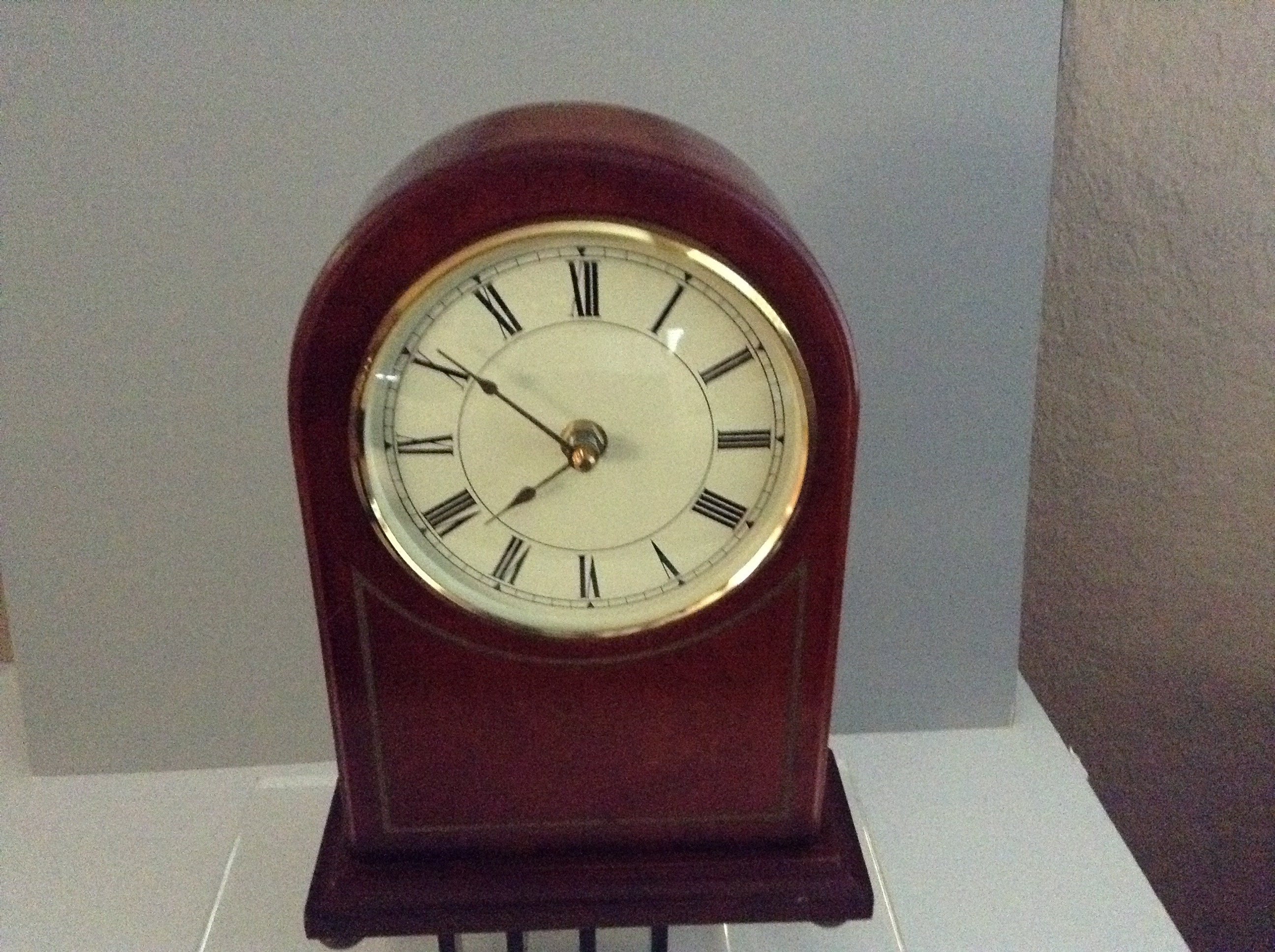 Home Décor Clocks VintageThe Bombay Company Wood Mantle Desk Office