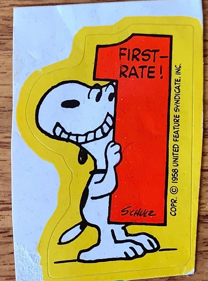 50'sヴィンテージ　ポスター　スヌーピー　デッドストックSCHULZ 1958 Original 1958 Snoopy Charles Schulz Poster Authentic Rare