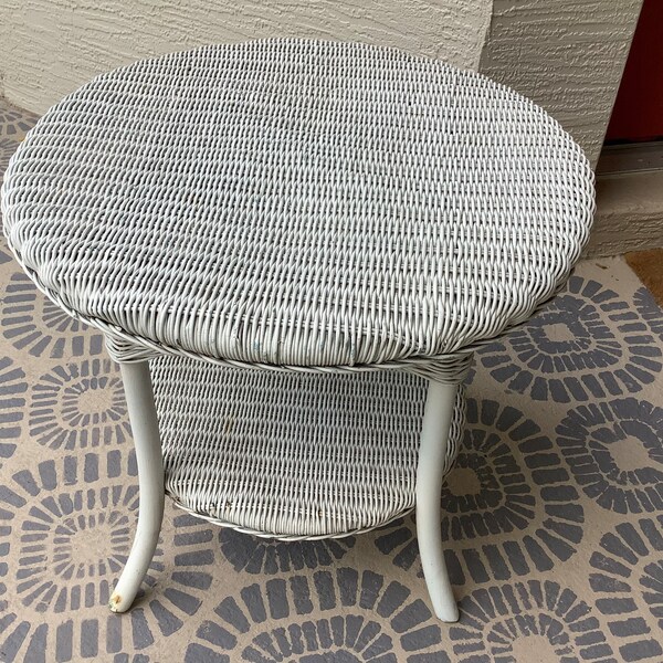 Wicker End Tables Etsy