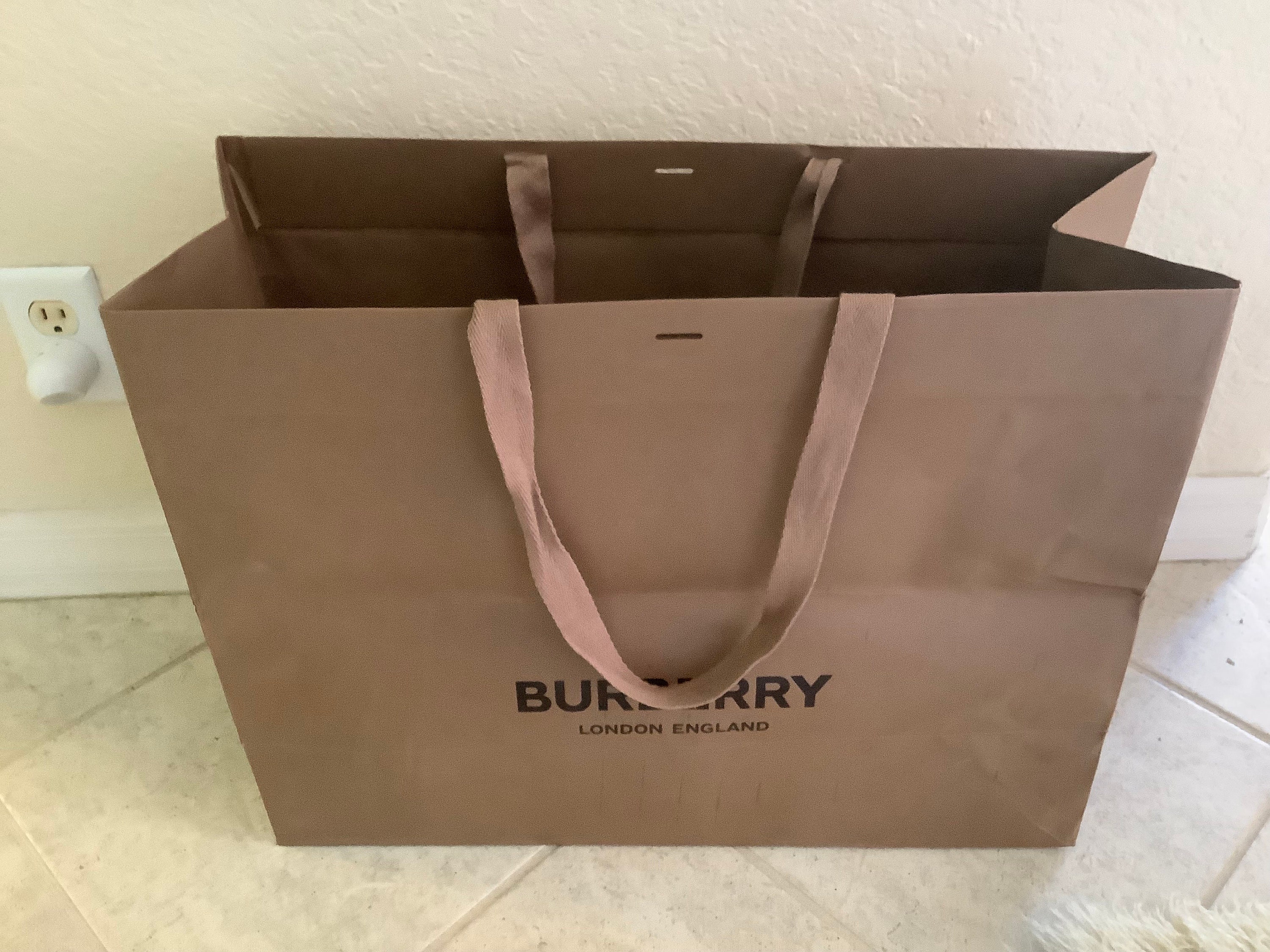 Extra Large Empty Brown Burberry Shopping Large 21 X - Etsy