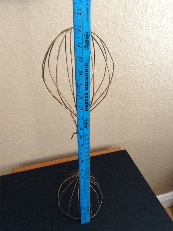 ヴィンテージ ワイヤー ハットスタンド Vintage Wire Hat Stand or Wig Rack - Clothing Store Display (22
