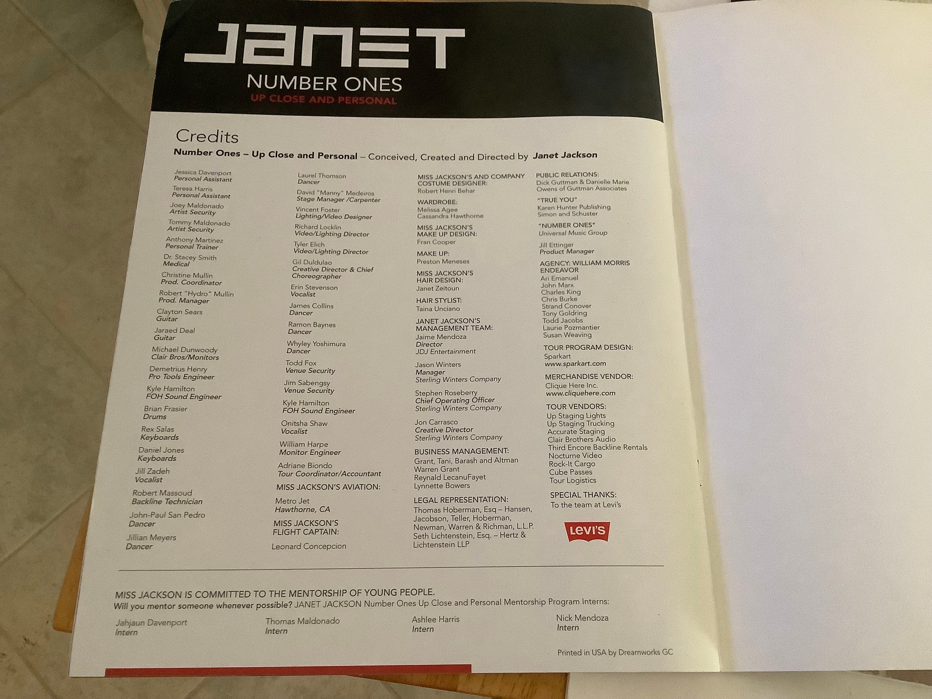 Concert Collection: Janet Jackson Number Ones up Close and 1993