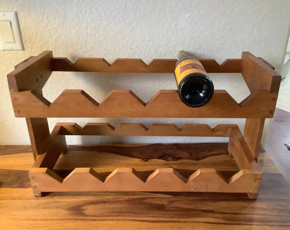 Vintage mid century wine rack sale