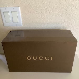 GUCCI Empty Gift Storage Shoe Box w/ Dust Bag