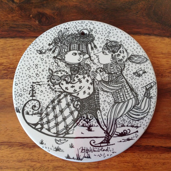 Vintage Rosenthal Germany, Bjorn Wiinblad Danish Design~january