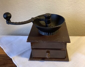 Vintage Olde Thompson Coffee Mill Bean Grinder.