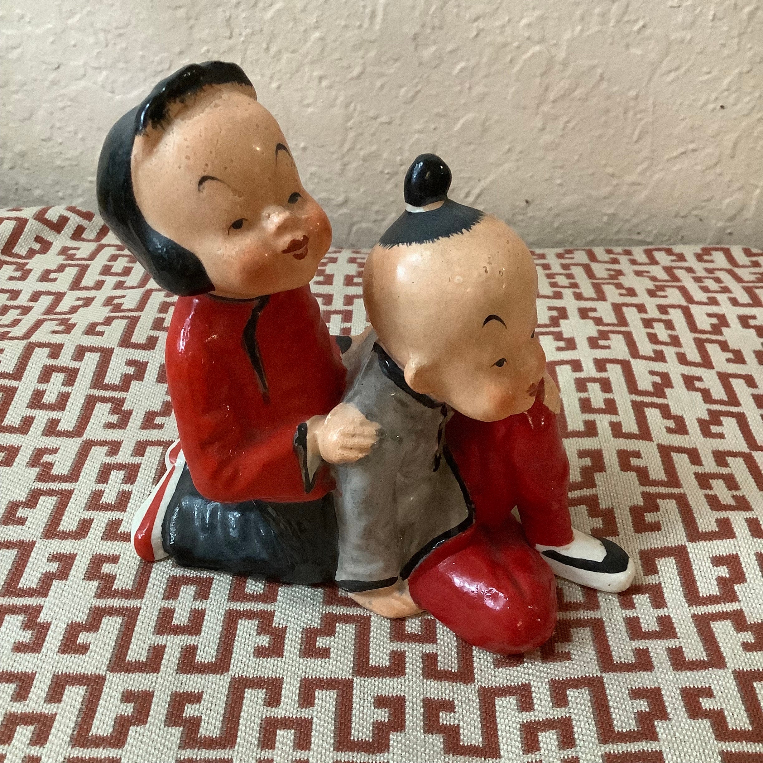 ヴィンテージMARURI 中国人形　ソルト＆ペッパー Maruri Japan - Etsy