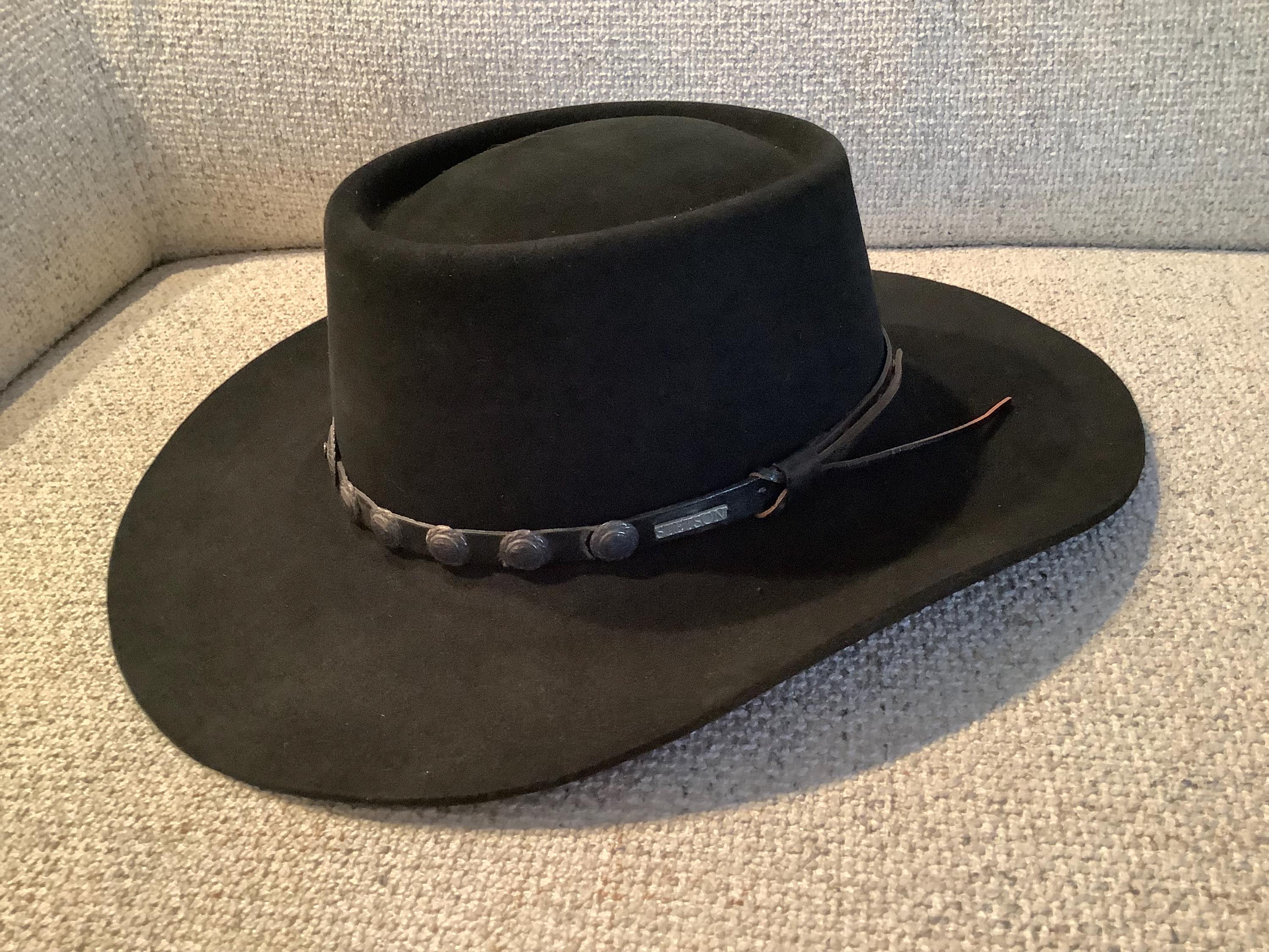 Stetson black hawk gambler hat sale