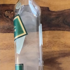Vintage Johnnie Walker Green Label Empty Bottle with Commemorative Wood Box image 8
