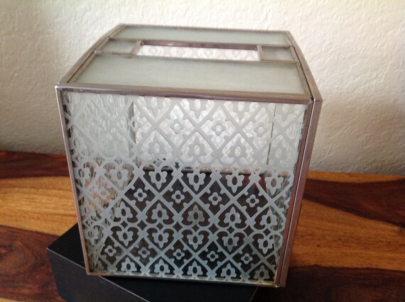 tissue box cover glass