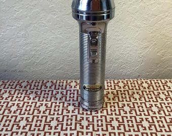 Lampe Torche Vintage Rayovac Sportsman Années 60 - Chrome Nervuré