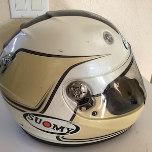Casque de moto Suomy vintage 2009 ~ Occasion fabriqué en Italie ~ Taille E3