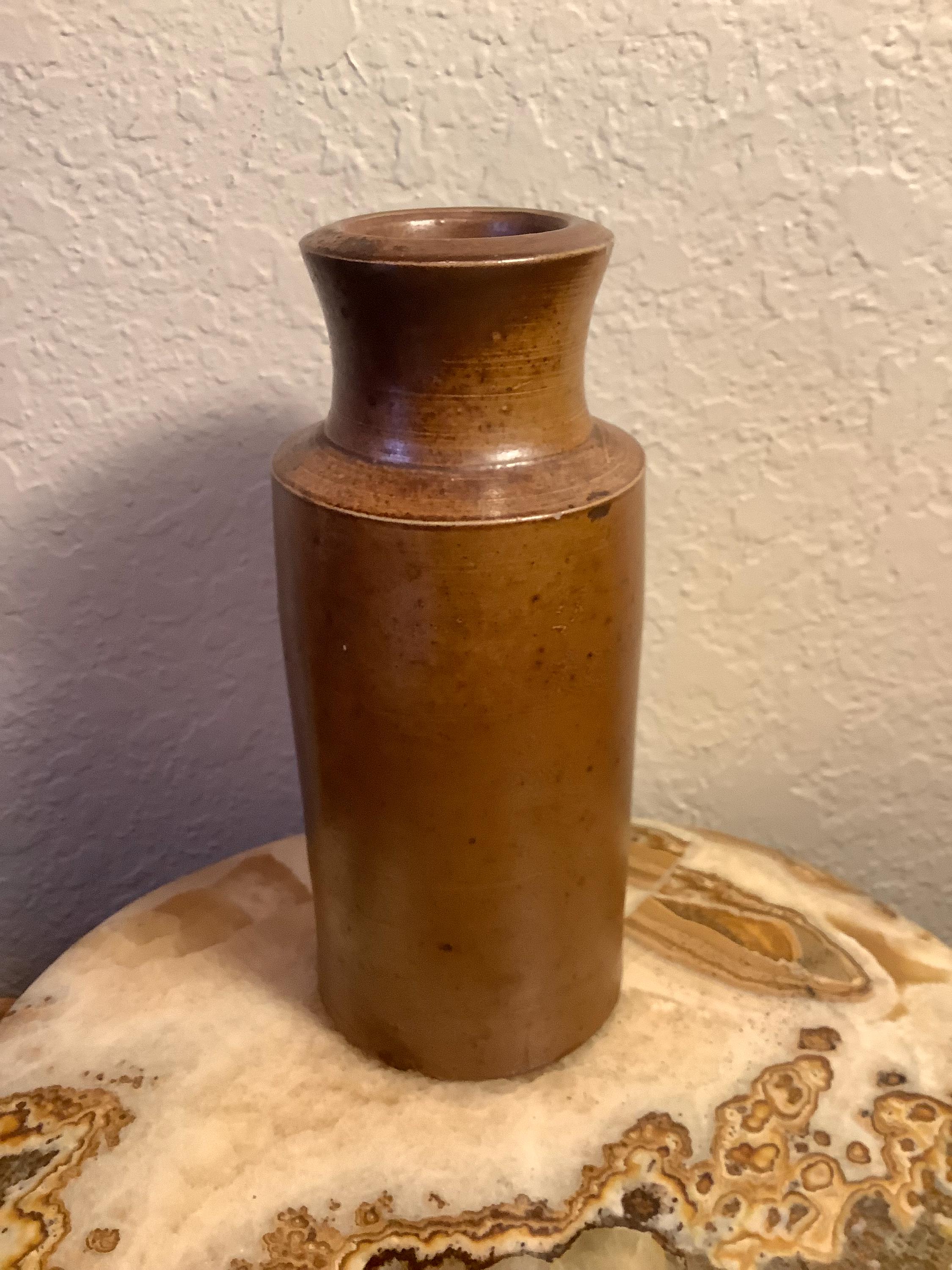 ヴィンテージの錆色艶出し Doulton Lambeth スタイルのストーンウェア