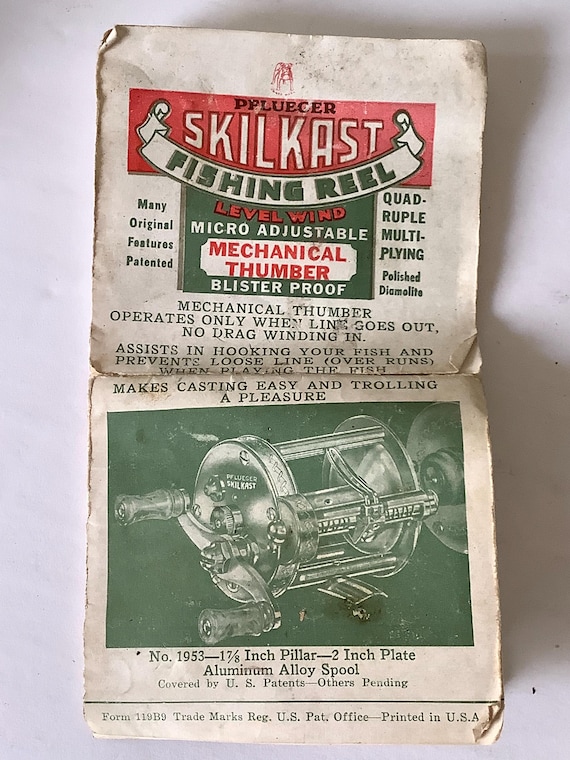 Moulinet De Pêche Vintage Pflueger 'Armoire à Ski' - Années 50 (1953) - Niveau Lancer D'appâts - Garantie 60j