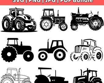 Farm Truck Silhouette Shirt SVG PNG, Vintage Farmhouse Truck Tractor Clipart, Instant Digital Download