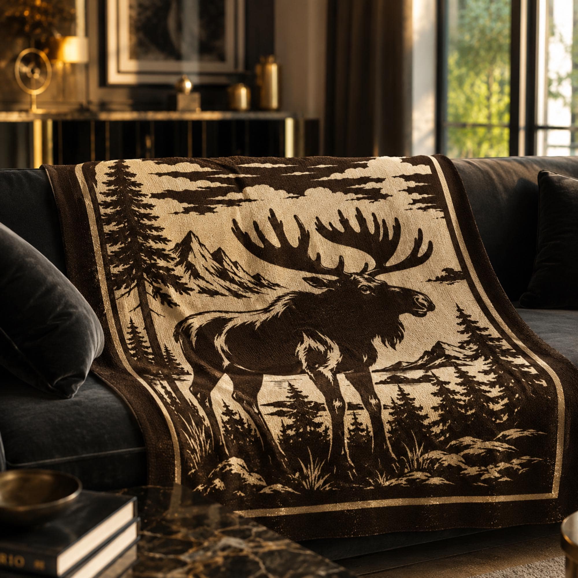 35 Moose Crochet Patterns: Woodland Amigurumi, Loveys, Plushies, and More 6 Moose Wilderness Mosaic Crochet Blanket Pattern Woodland