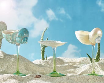 Anpassen Muschel Cocktailglas, Muschel Martini Gläser, Hochzeit Brautjungfer Geschenk, Geburtstagsgeschenk Junggesellinnenabschied