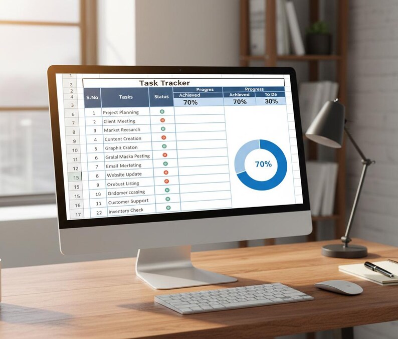 Task Tracker Table Task Tracker Excel Template | Project Management Spreadsheet | Daily ...