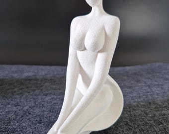 Modern Minimalist Figurine | Abstract Sculpture Gift | Home Décor