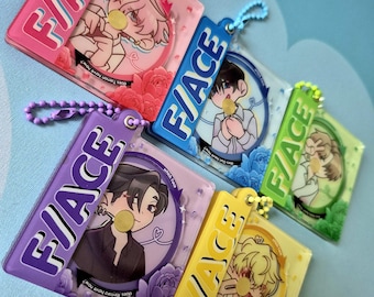 Tamon's B SIDE CD Charms What Face Will Tamon Wear Today Gloomyhara Hottiehara Ouri Keito Natsuki Rintaro Keychains
