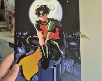 Tim Drake Robin print Batfamily Batfam DC Comics Red Robin