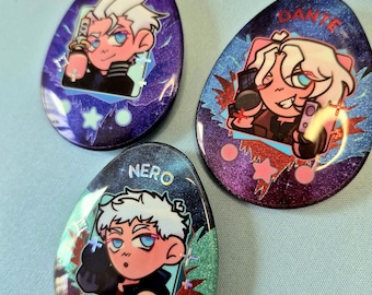 Devil May Cry Tamagotchi Badges DMC5 Vergil Nero Dante Sparda