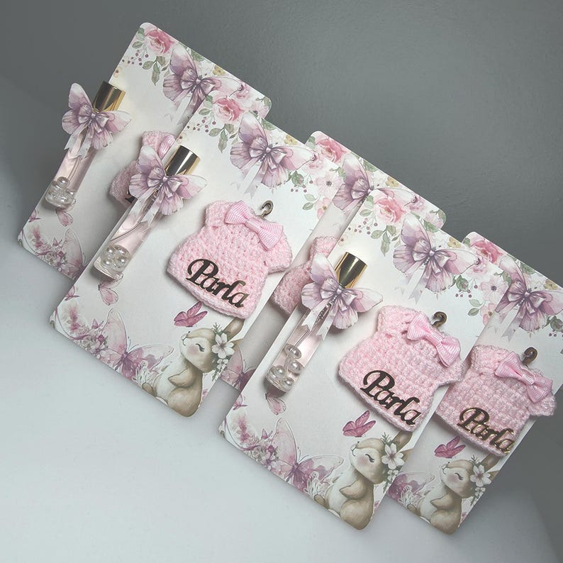Personalized Baby Shower Favor Custom Name Mini Sweater and Cologne ...