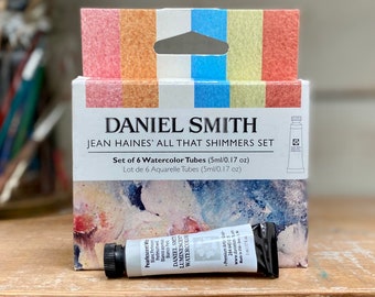 Daniel Smith Watercolour paint Jean Haines All that Shinmers set 5ml Set of 6 Pearlescent Iridescent Shimmering
