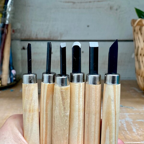 Lino Carving Tools Etsy