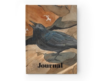 Raven Painting Journal | Illustrated Nature Notebook