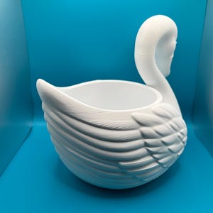 Eleganter Schwan Blumentopf – 3D Gedruckte Schwan Vase – Moderne Dekoration – Minimalistische Pflanzvase – Geschenkidee image 8