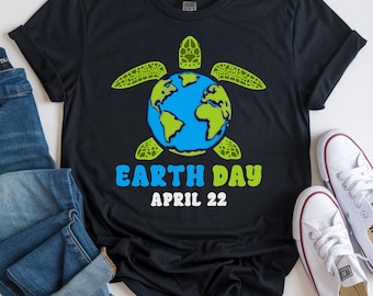 Earth Day T-shirt, Planet Anniversary Tee, Mother Earth Tee, Environmental Shirt, Earth Lover Gift, Nature Lover Shirt, Happy Earth Day Tee