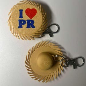 Puerto Rico Keychains  Boricua Pava Version Fun and Stylish