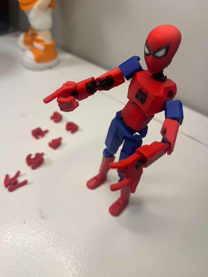 Spider-Man Inspired 3D Printed Action Figure - Multi-Jointed Posable image 5