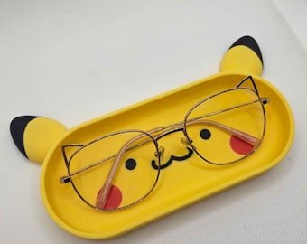 Portaocchiali per mouse elettrico stampato in 3D – Vassoio da scrivania ispirato agli anime